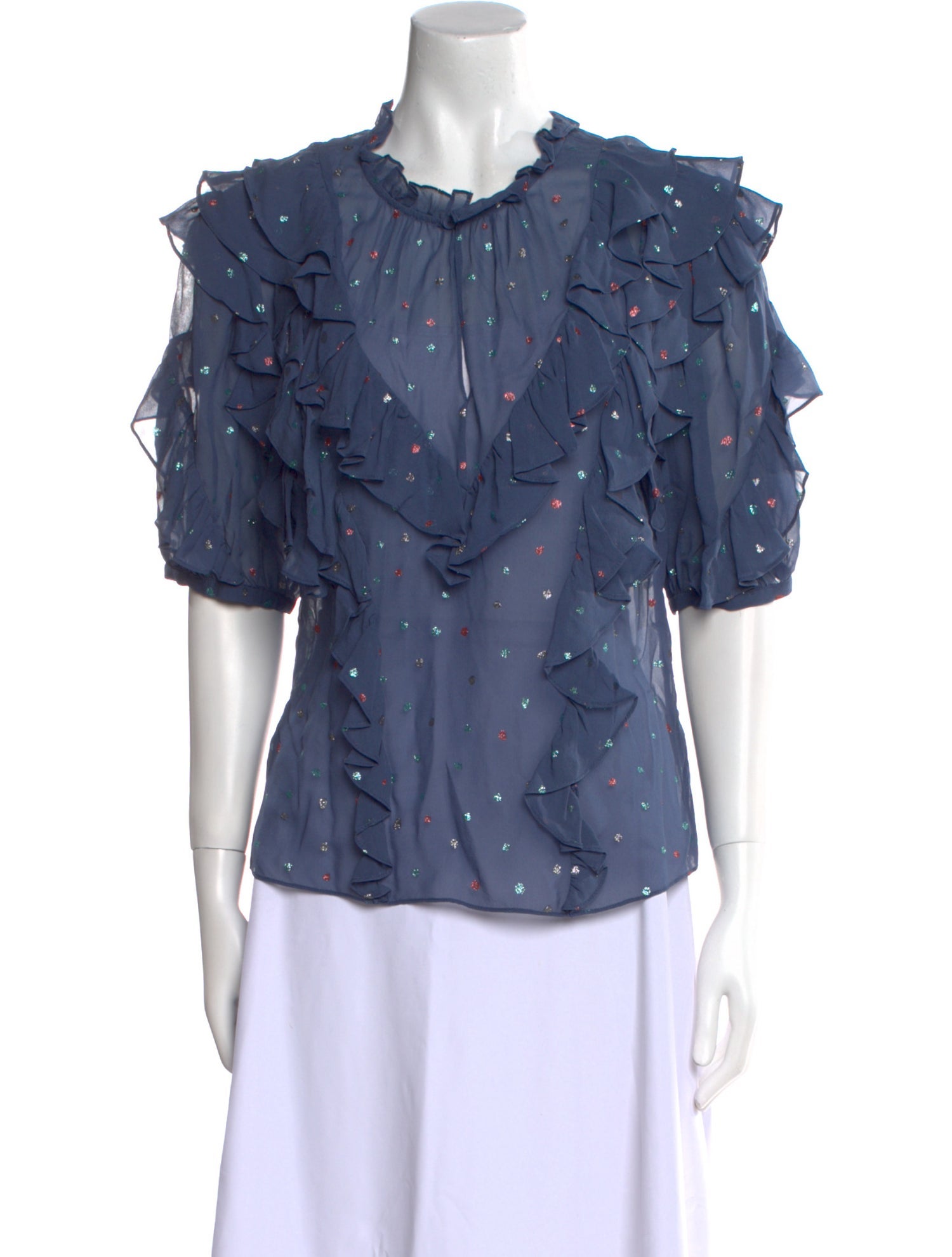 Rebecca Taylor Silk Printed Blouse w/ Tags