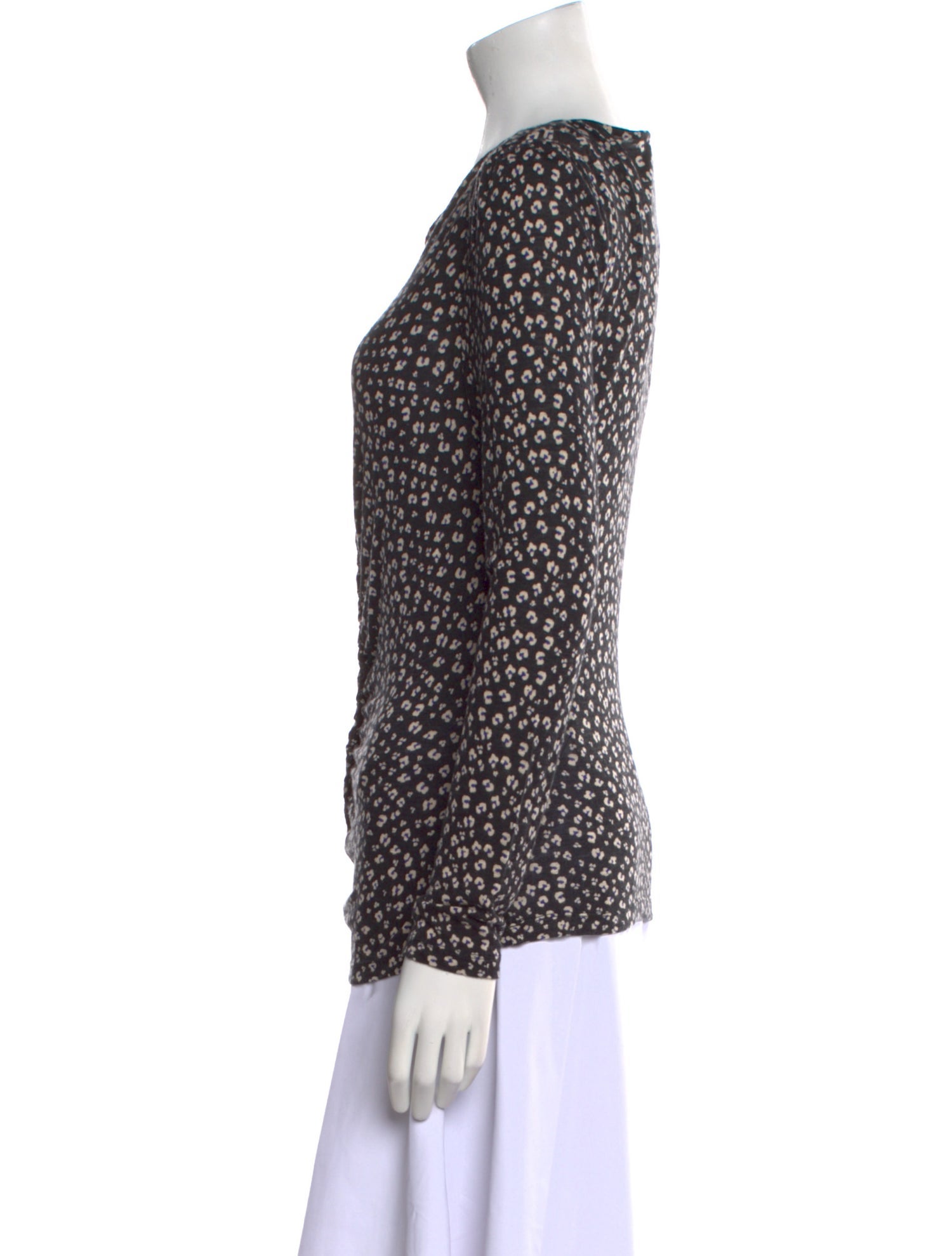 Rebecca Taylor Printed Scoop Neck Blouse w/ Tags