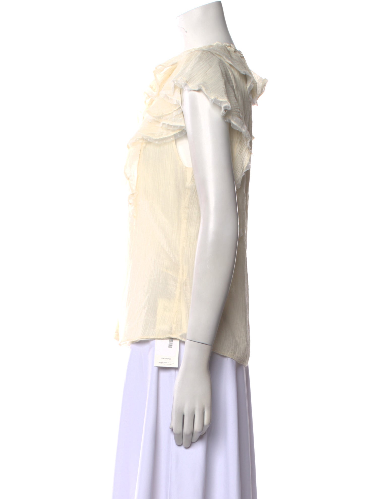 Rebecca Taylor Crew Neck Short Sleeve Blouse