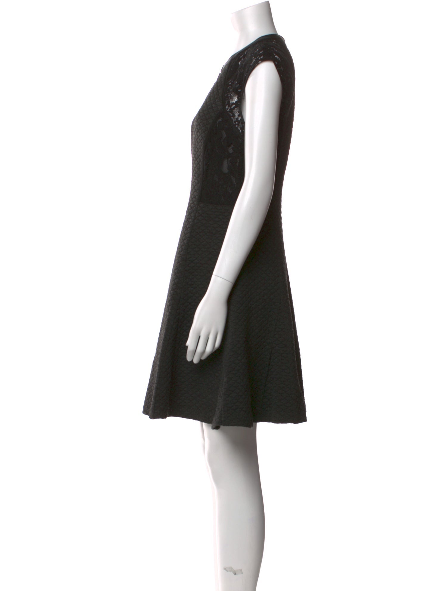 Rebecca Taylor Crew Neck Mini Dress