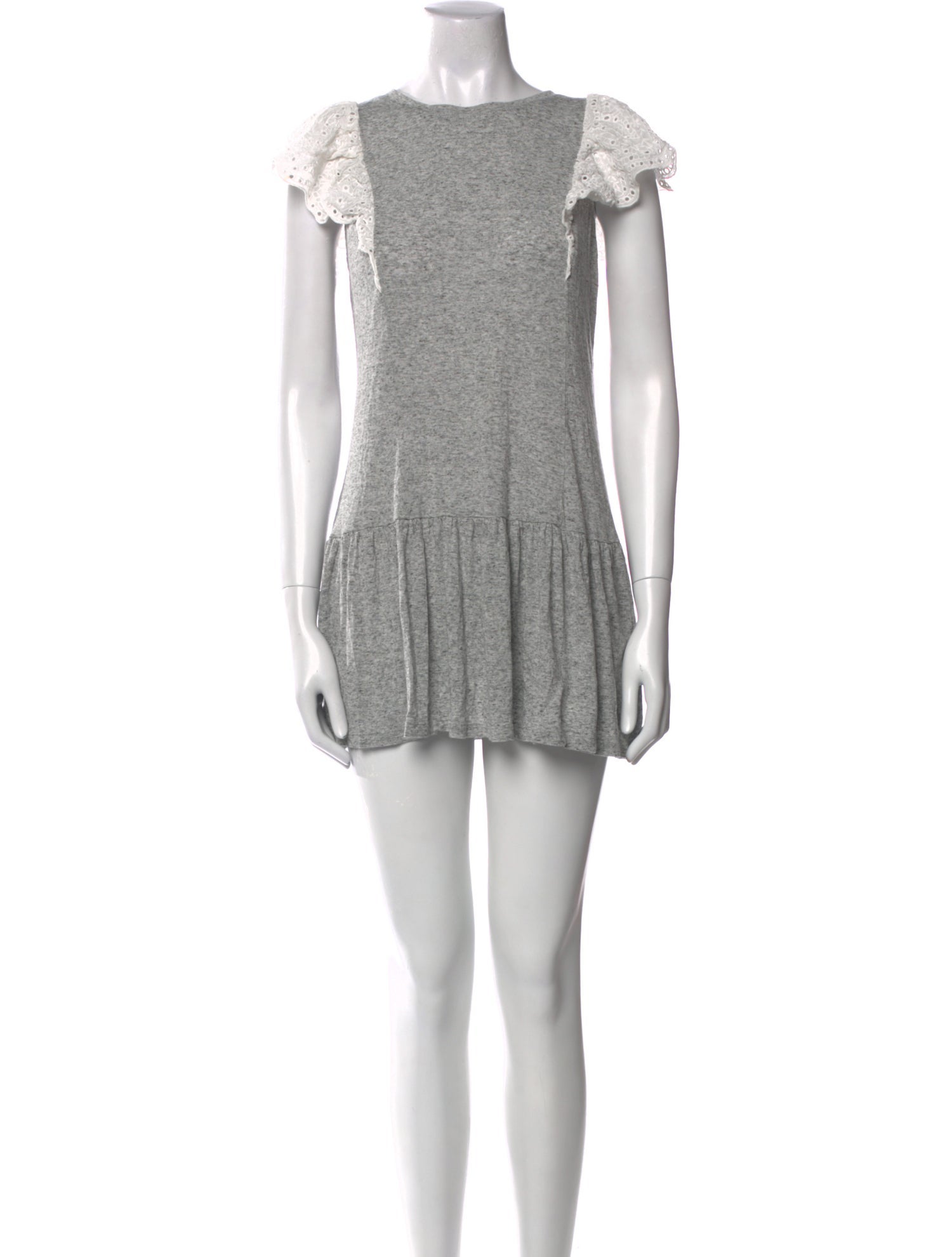 Rebecca Taylor Bateau Neckline Mini Dress