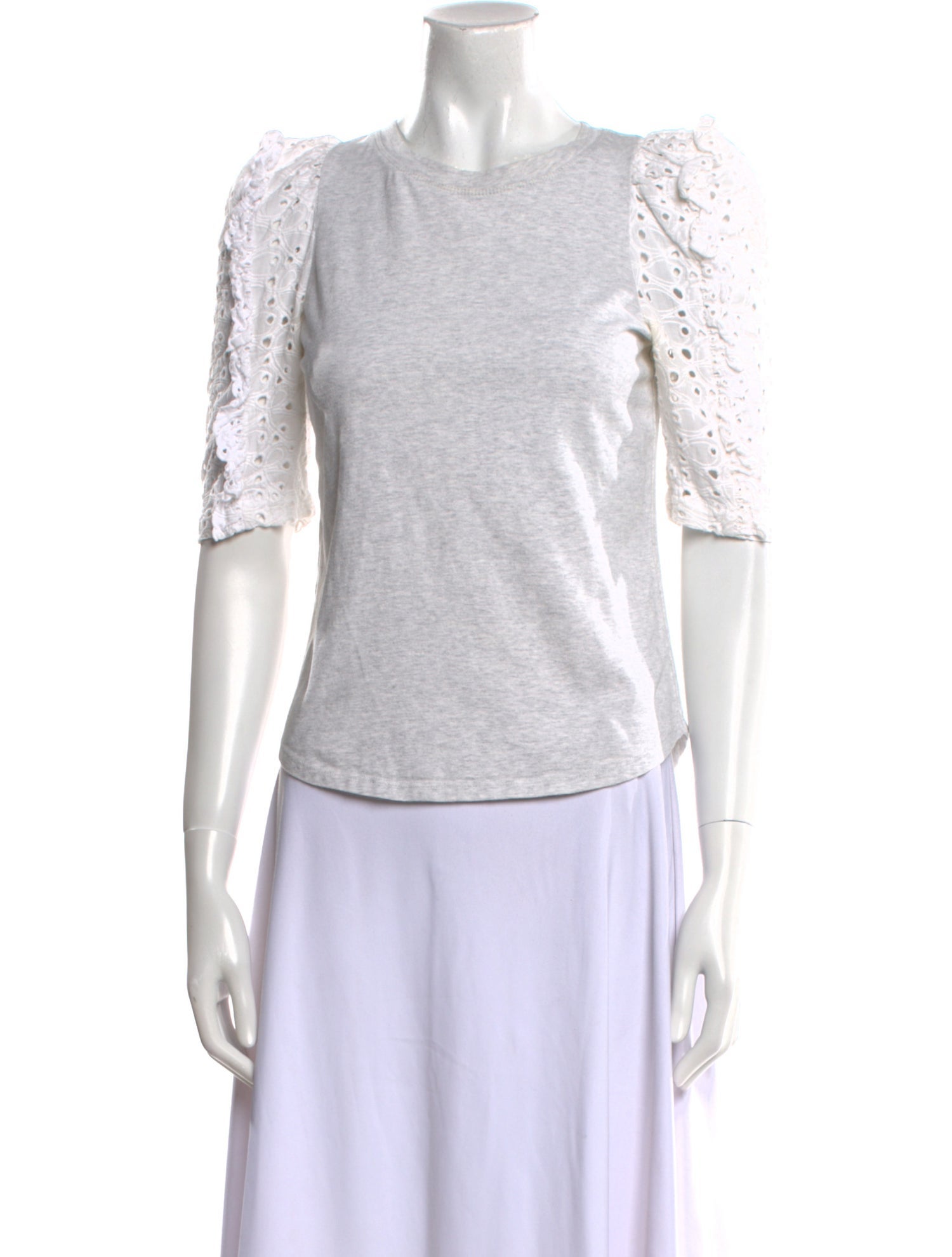 Rebecca Taylor Bateau Neckline Short Sleeve Top