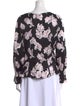 Rebecca Taylor Floral Print V-Neck Blouse