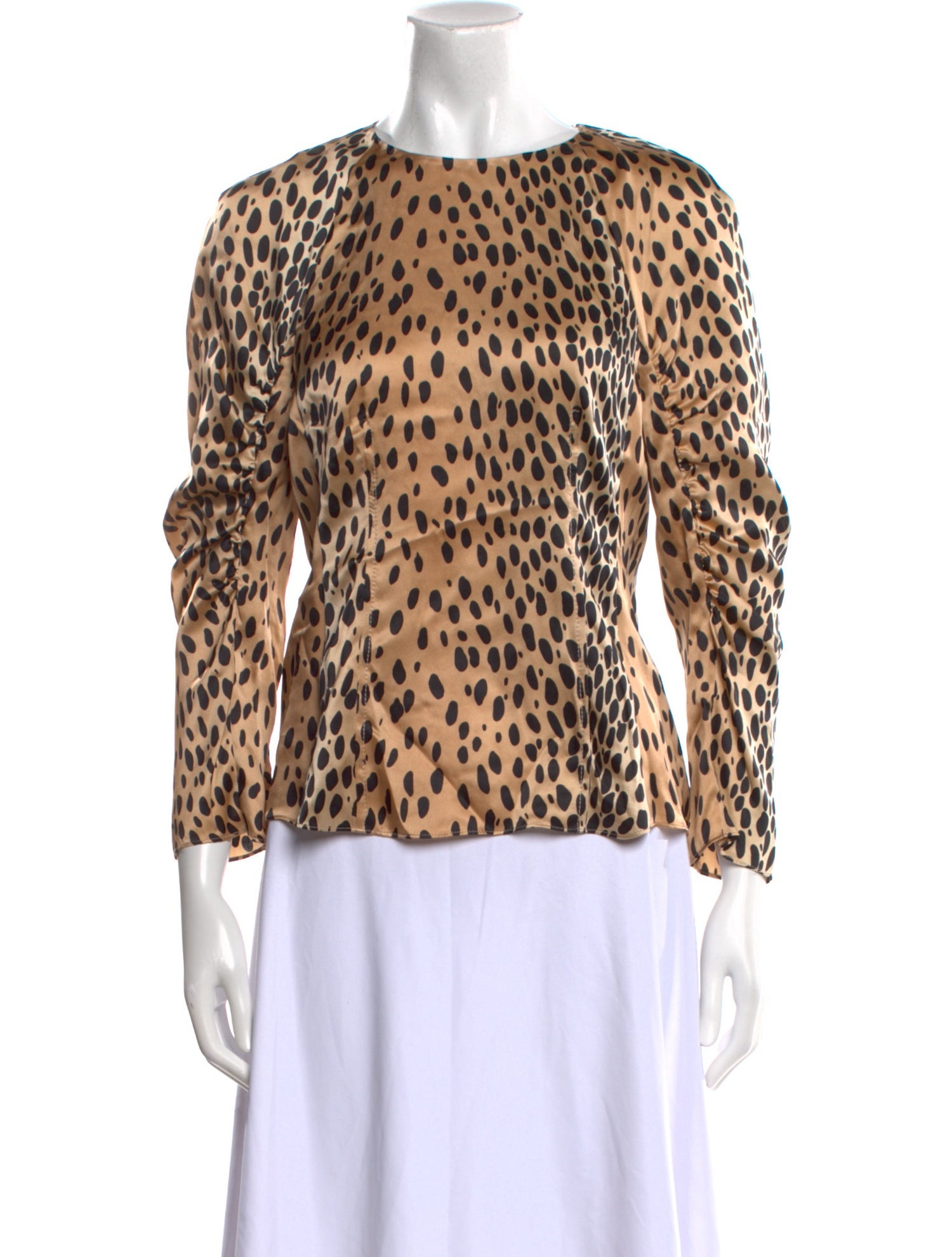 Rebecca Taylor Silk Animal Print Blouse