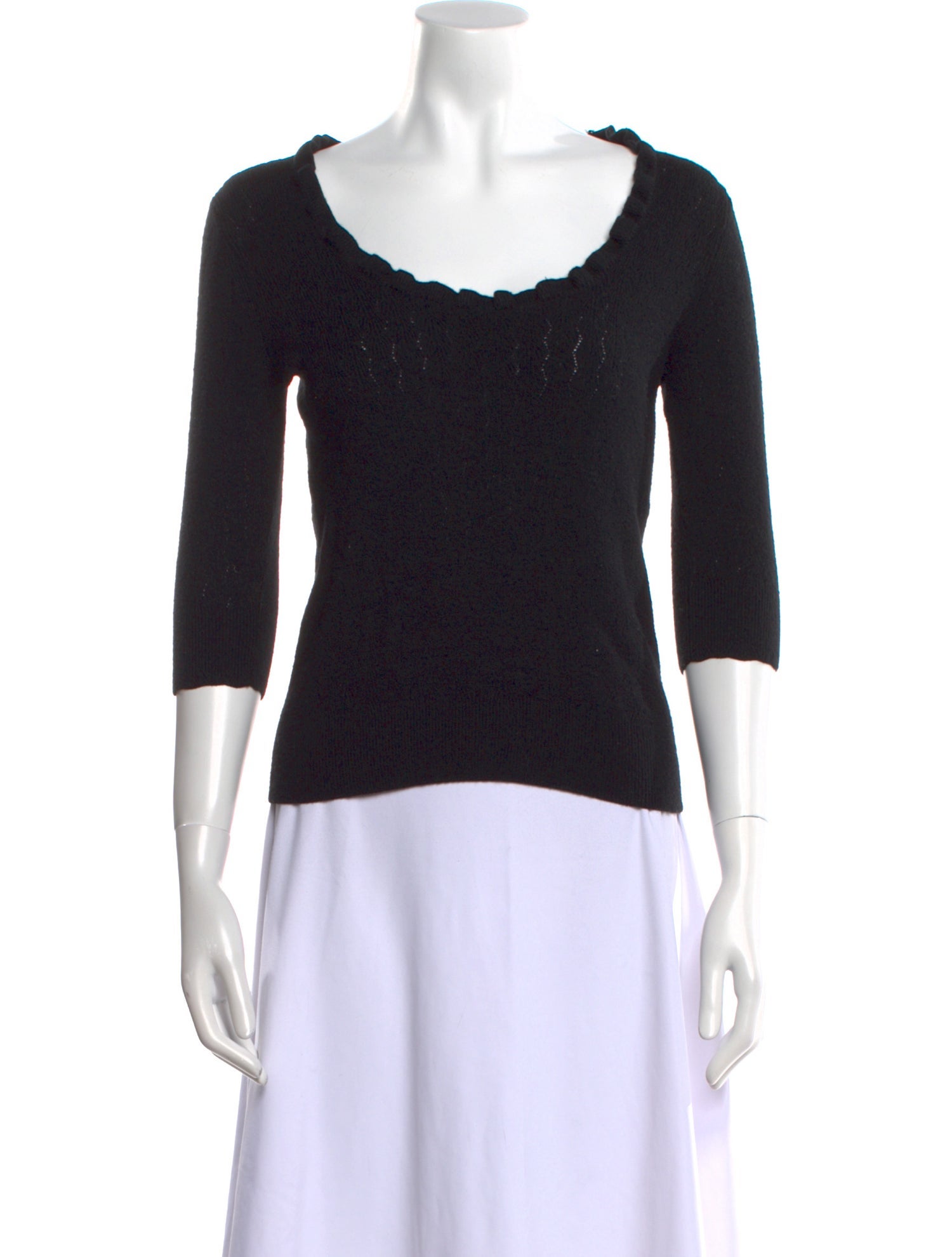 Rebecca Taylor Wool Scoop Neck Sweater