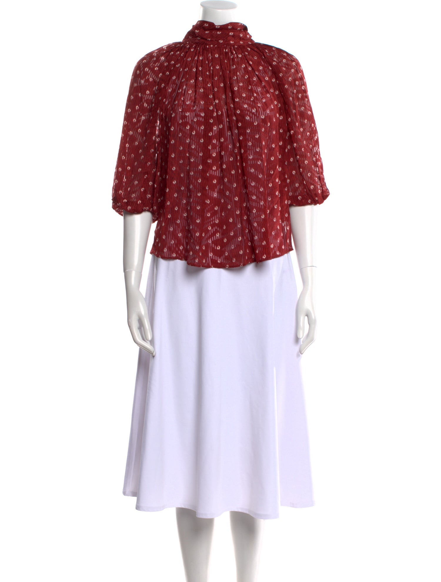 Rebecca Taylor Silk Floral Print Blouse