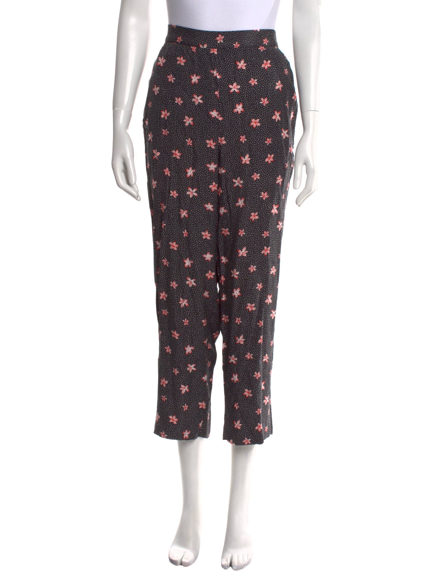 Rebecca Taylor Silk Straight Leg Pants