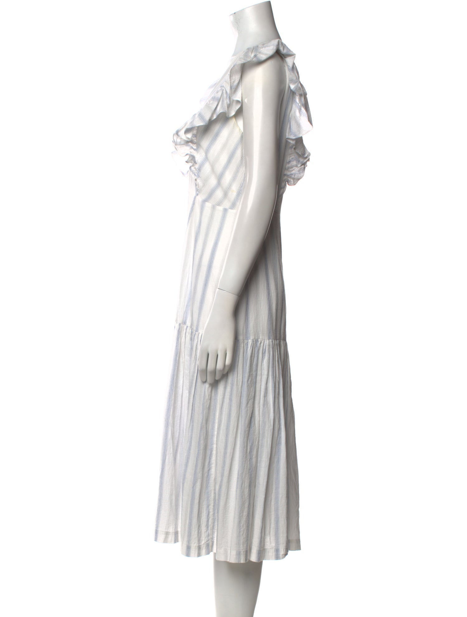 Rebecca Taylor V-Neck Midi Length Dress