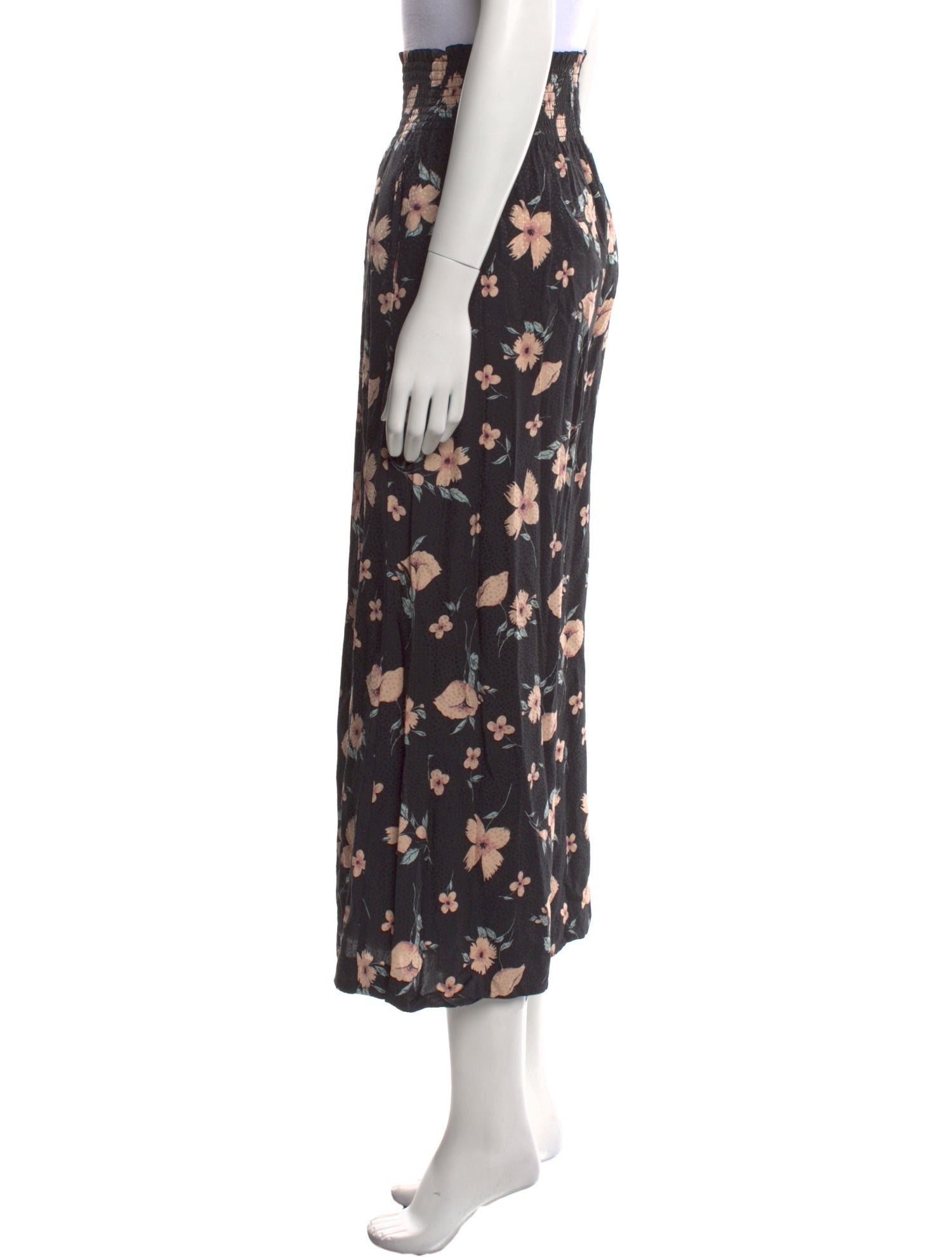 Rebecca Taylor Floral Print Wide Leg Pants