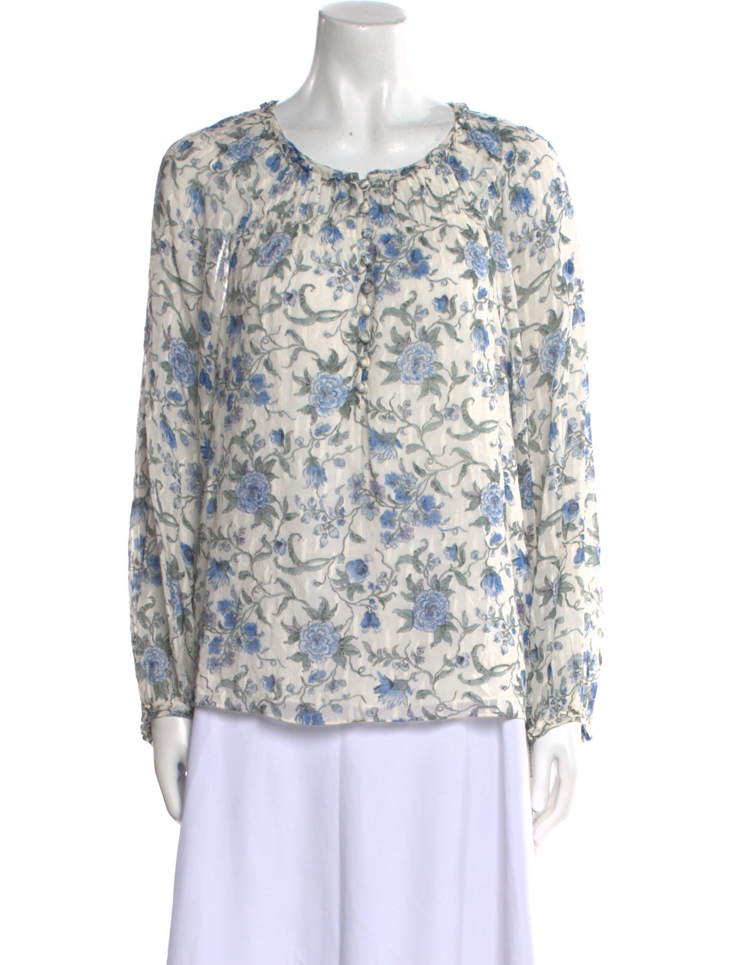 Rebecca Taylor Silk Floral Print Blouse w/ Tags