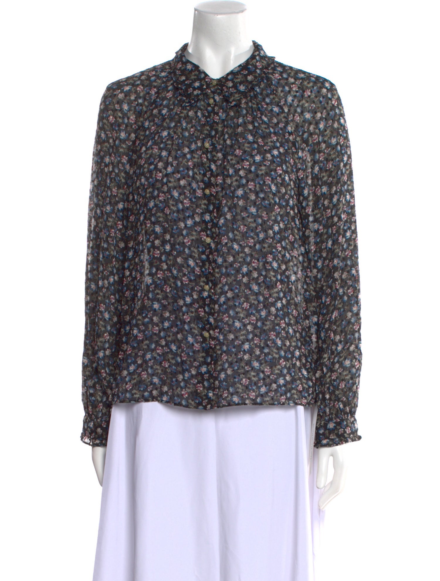 Rebecca Taylor Silk Floral Print Blouse
