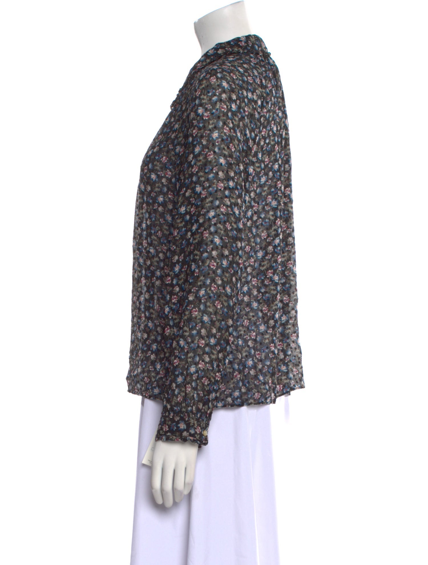 Rebecca Taylor Silk Floral Print Blouse