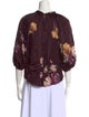 Rebecca Taylor Silk Floral Print Blouse