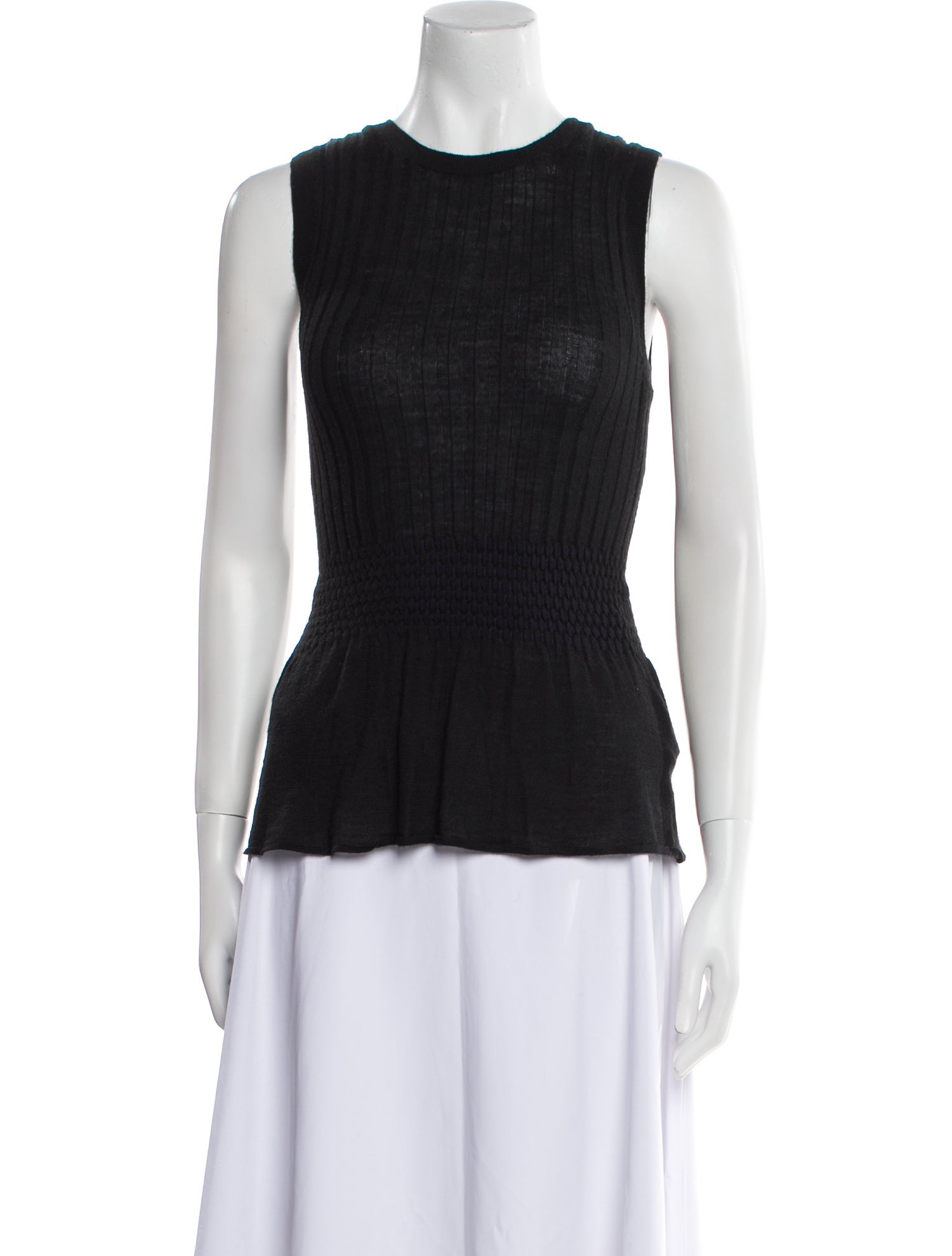 Rebecca Taylor Crew Neck Sleeveless Top