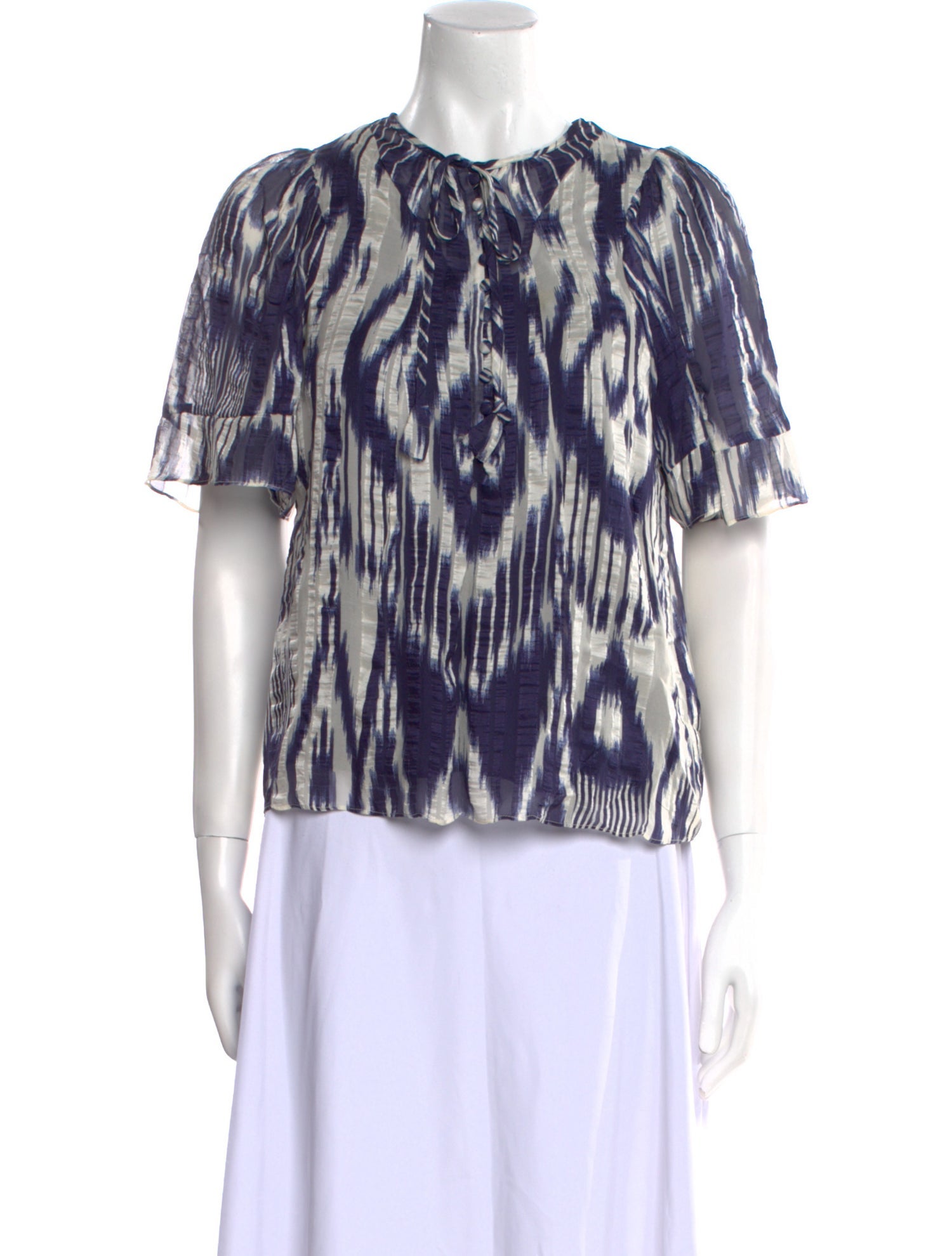 Rebecca Taylor Silk Printed Blouse w/ Tags