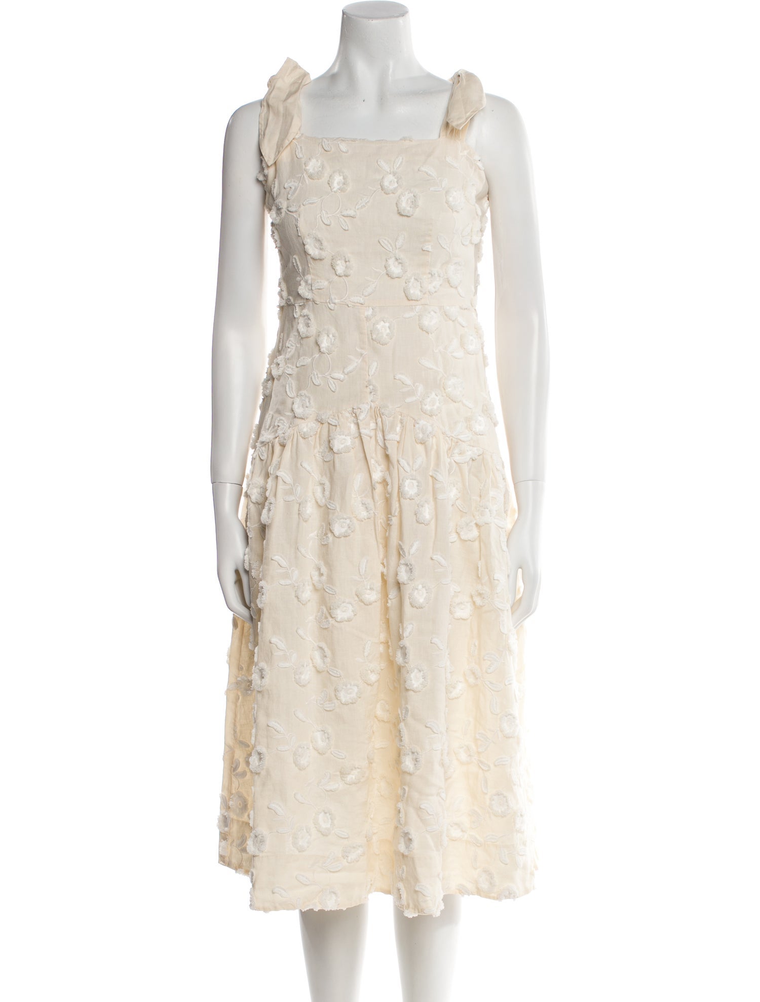 Rebecca Taylor Linen Midi Length Dress