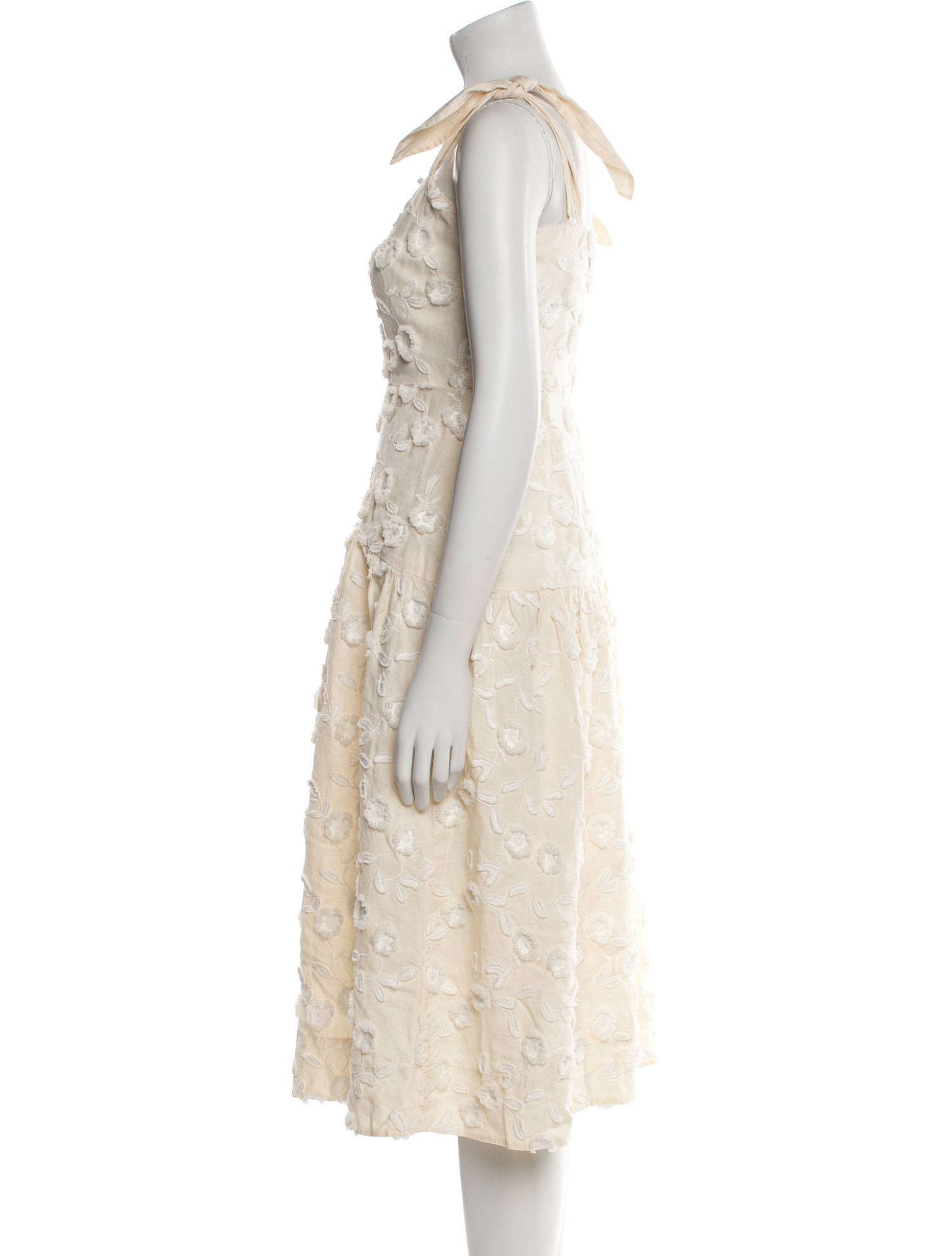 Rebecca Taylor Linen Midi Length Dress