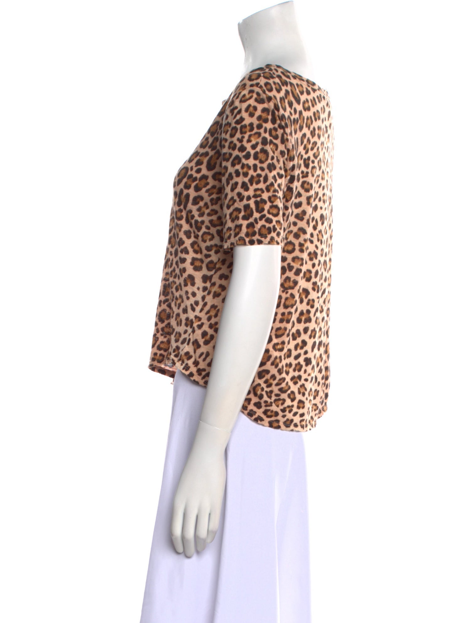 Rebecca Taylor Linen Animal Print Top w/ Tags