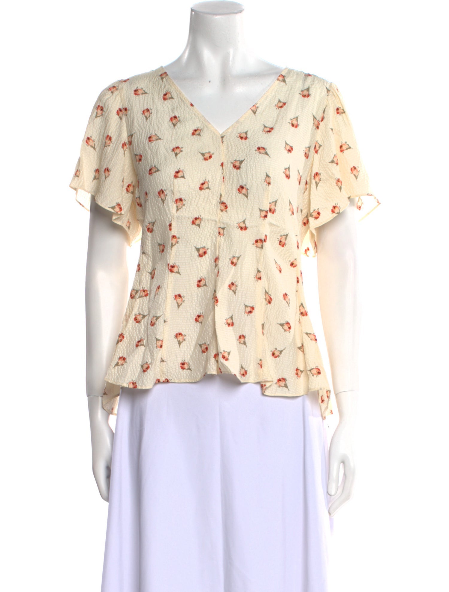 Rebecca Taylor Silk Floral Print Blouse w/ Tags