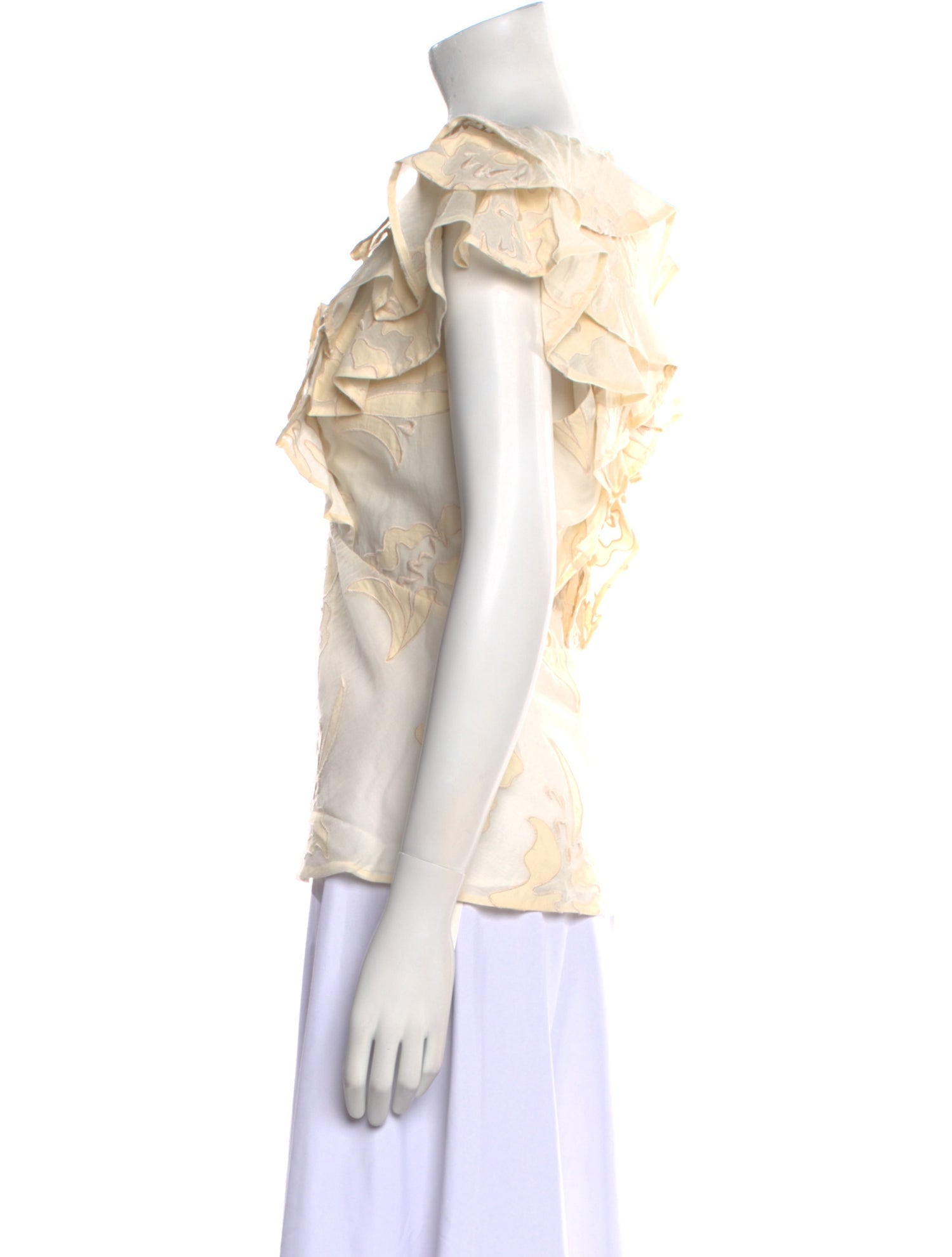 Rebecca Taylor V-Neck Short Sleeve Blouse w/ Tags