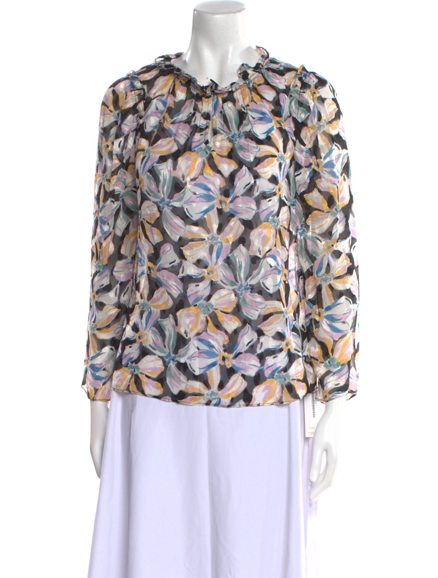 Rebecca Taylor Silk Floral Print Blouse w/ Tags