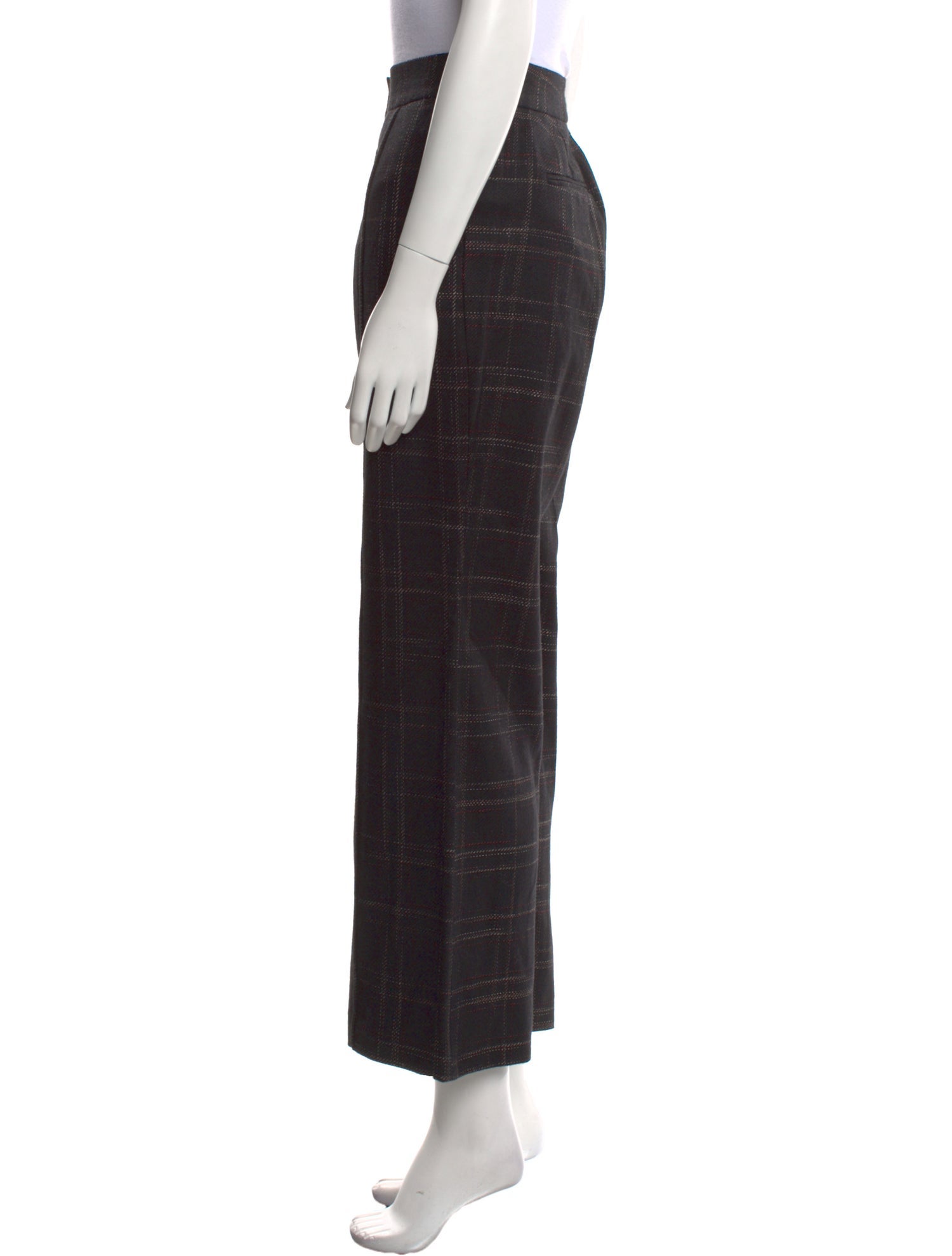 Rebecca Taylor Plaid Print Wide Leg Pants w/ Tags