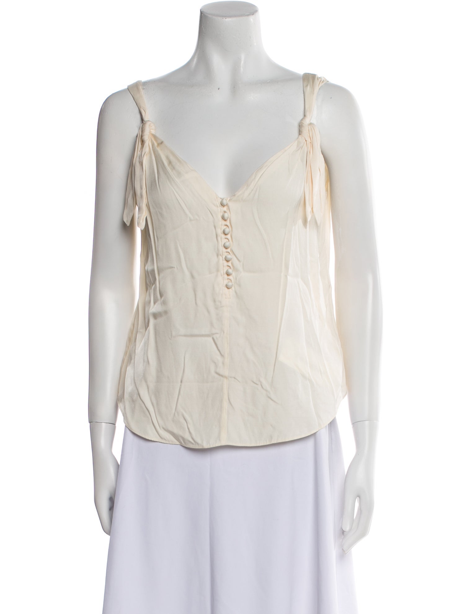 Rebecca Taylor V-Neck Sleeveless Top
