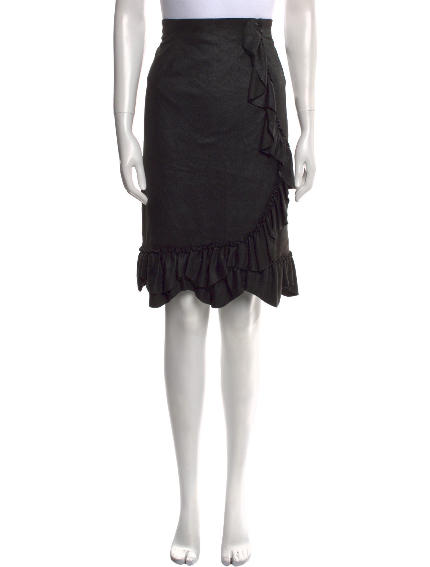 Rebecca Taylor Ruffle Embellishment Knee-Length Skirt