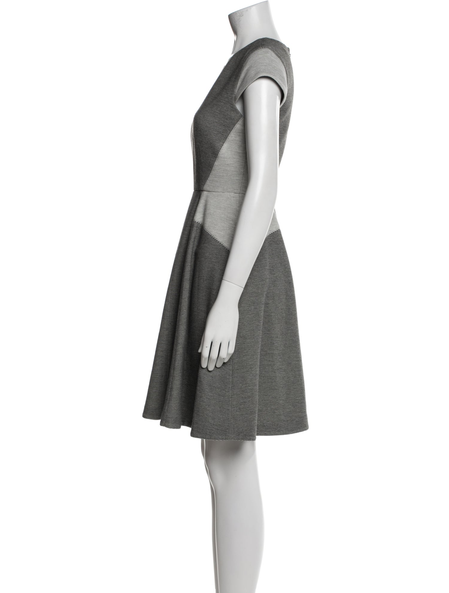 Rebecca Taylor Striped Knee-Length Dress