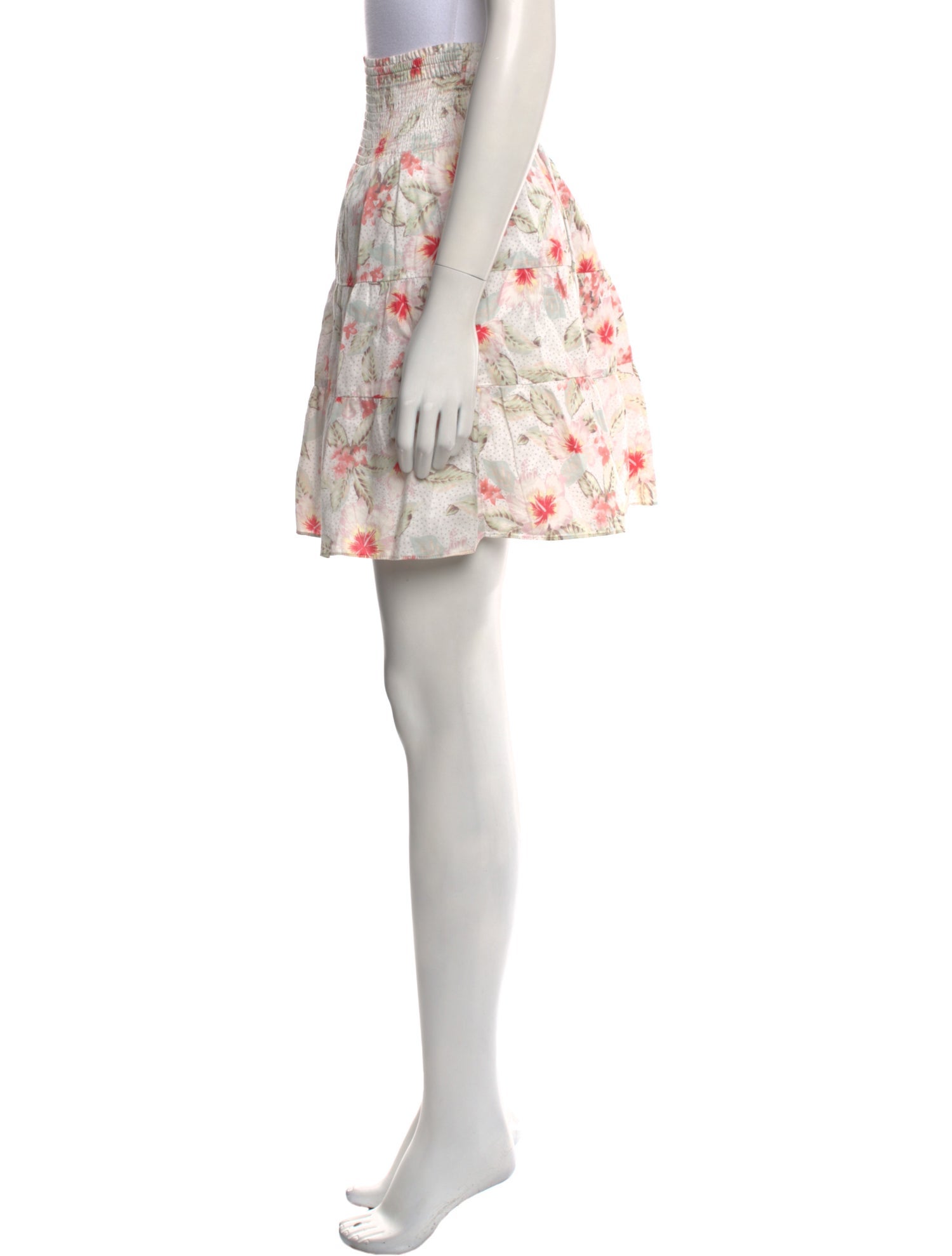 Rebecca Taylor Floral Print Knee-Length Skirt