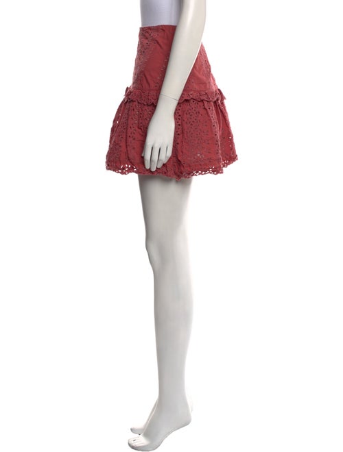 Rebecca Taylor Eyelet Trim Mini Skirt