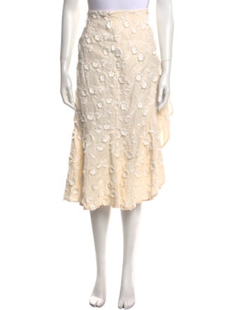 Rebecca Taylor Linen Midi Length Skirt