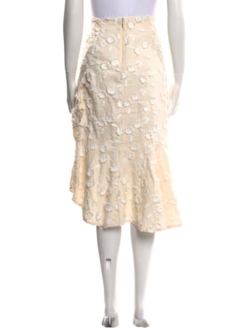 Rebecca Taylor Linen Midi Length Skirt