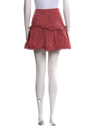 Rebecca Taylor Eyelet Trim Mini Skirt