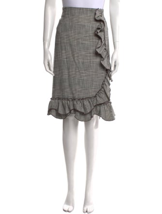 Rebecca Taylor Plaid Print Knee-Length Skirt