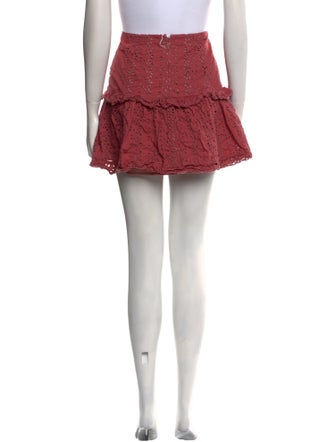 Rebecca Taylor Eyelet Trim Mini Skirt