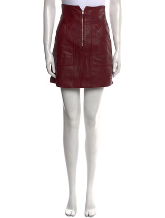 Rebecca Taylor Lamb Leather Mini Skirt