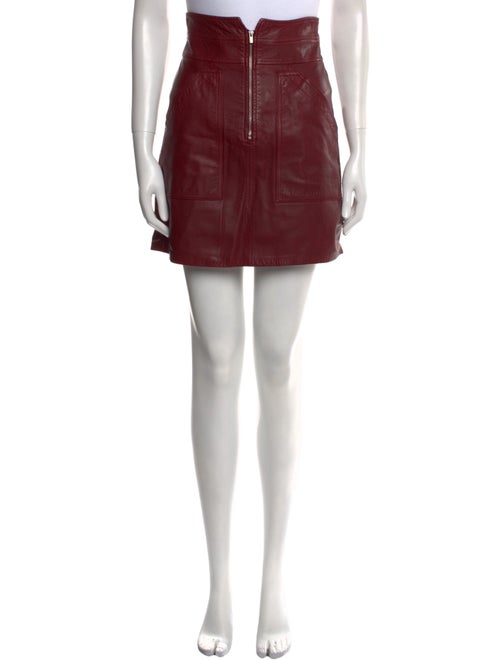 Rebecca Taylor Lamb Leather Mini Skirt