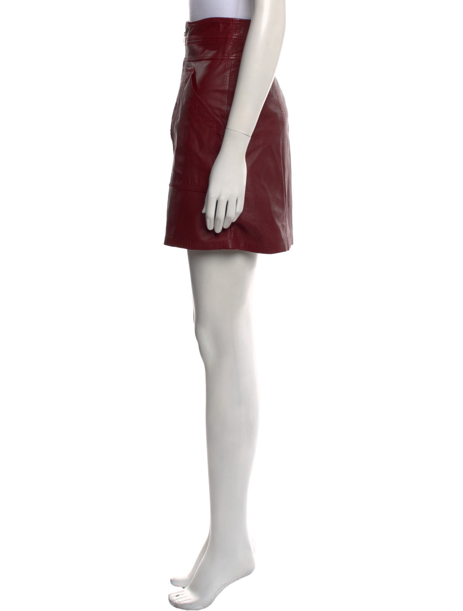 Rebecca Taylor Lamb Leather Mini Skirt