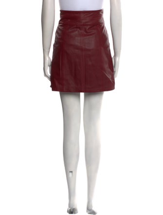 Rebecca Taylor Lamb Leather Mini Skirt