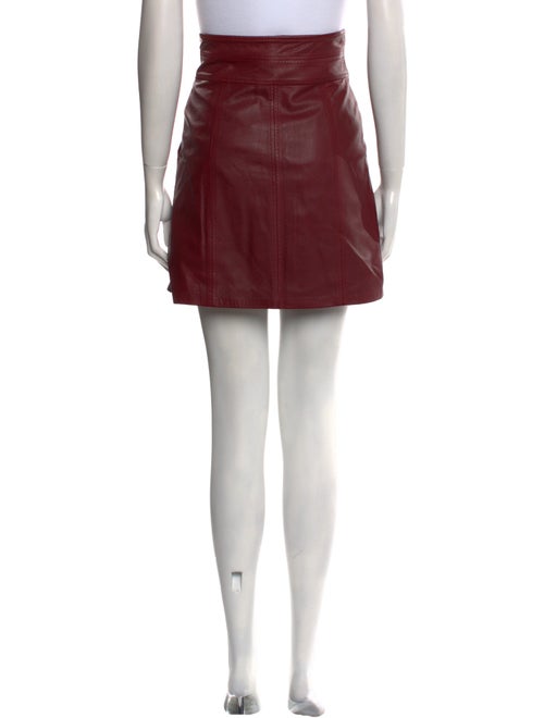 Rebecca Taylor Lamb Leather Mini Skirt
