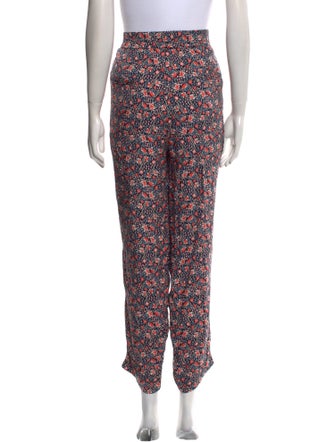 Rebecca Taylor Floral Print Straight Leg Pants