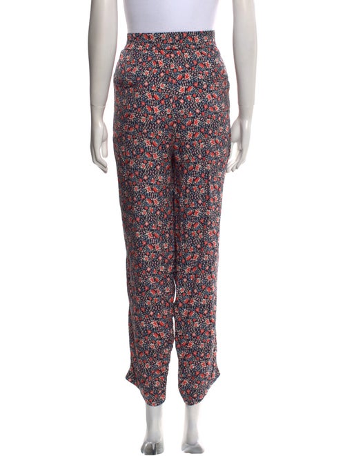 Rebecca Taylor Floral Print Straight Leg Pants