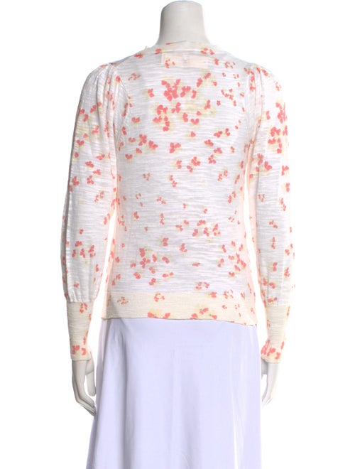 Rebecca Taylor Floral Print V-Neck Top