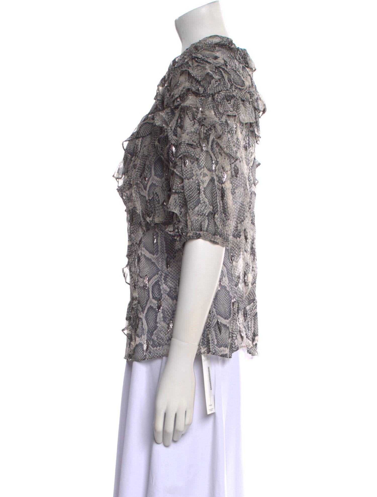 Rebecca Taylor Silk Animal Print Blouse w/ Tags