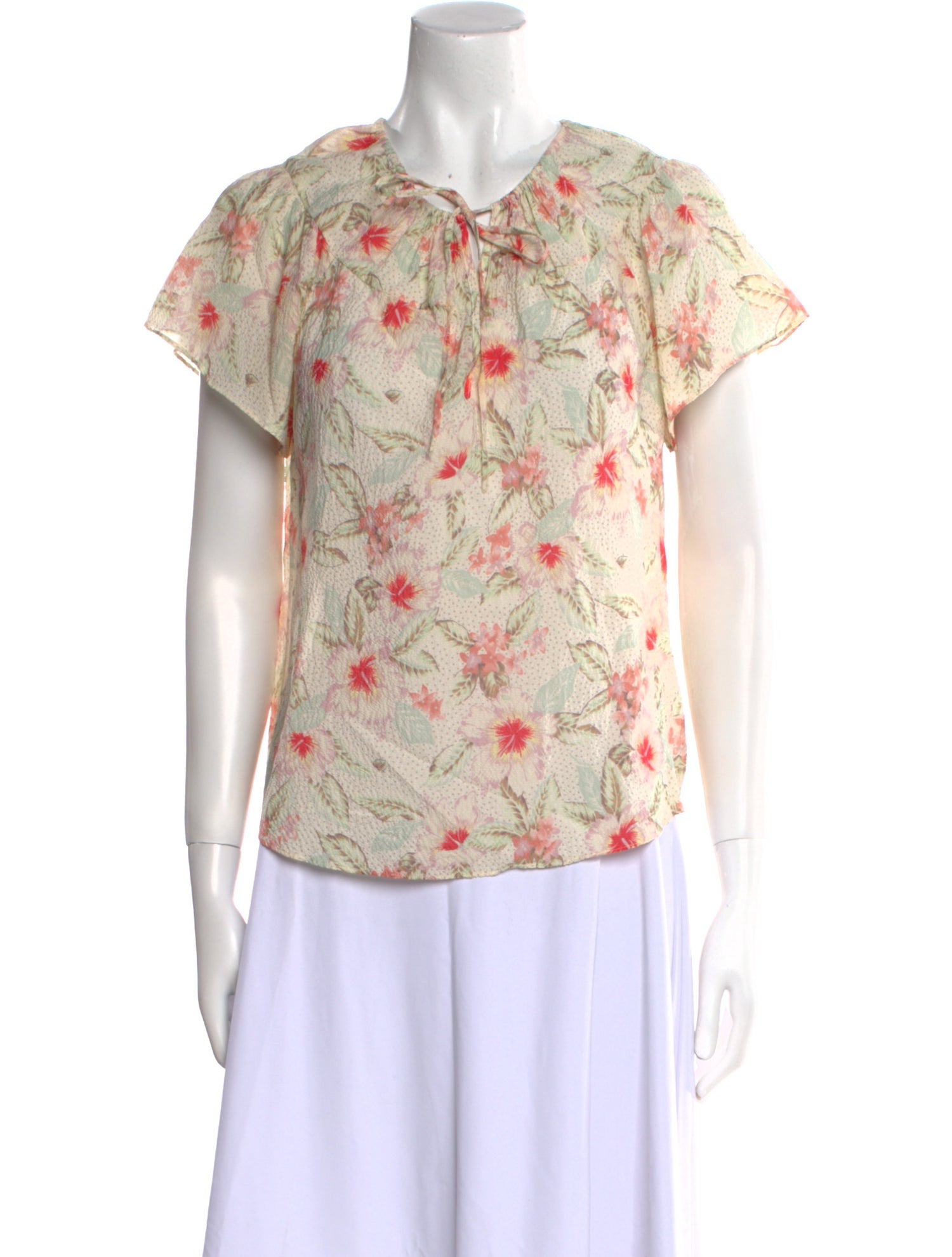 Rebecca Taylor Silk Floral Print Blouse w/ Tags