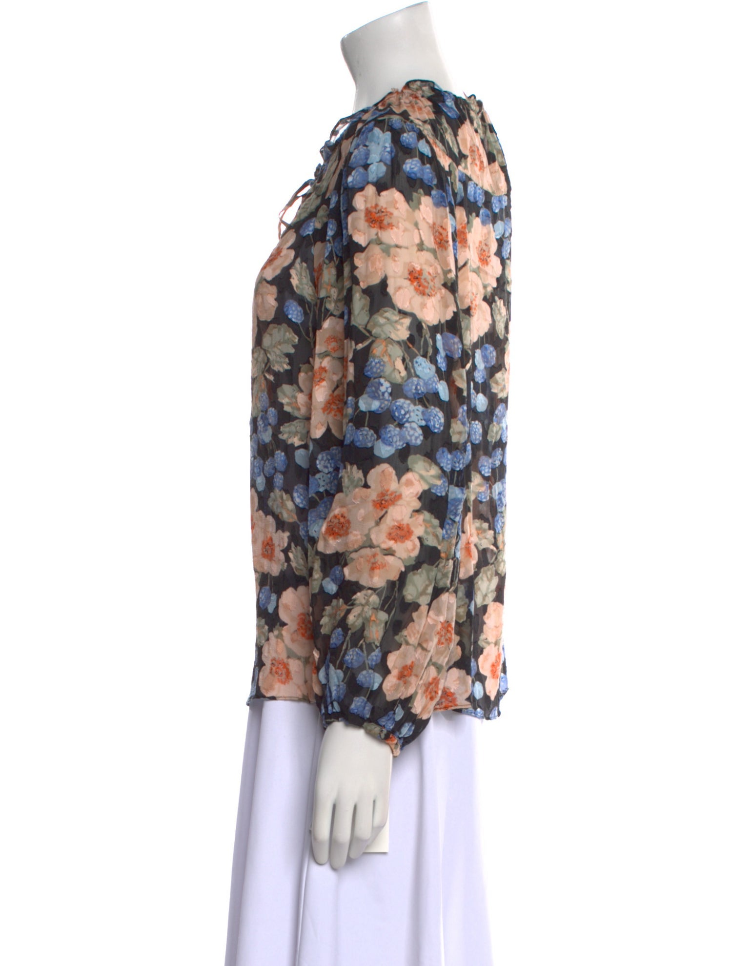 Rebecca Taylor Silk Floral Print Blouse w/ Tags