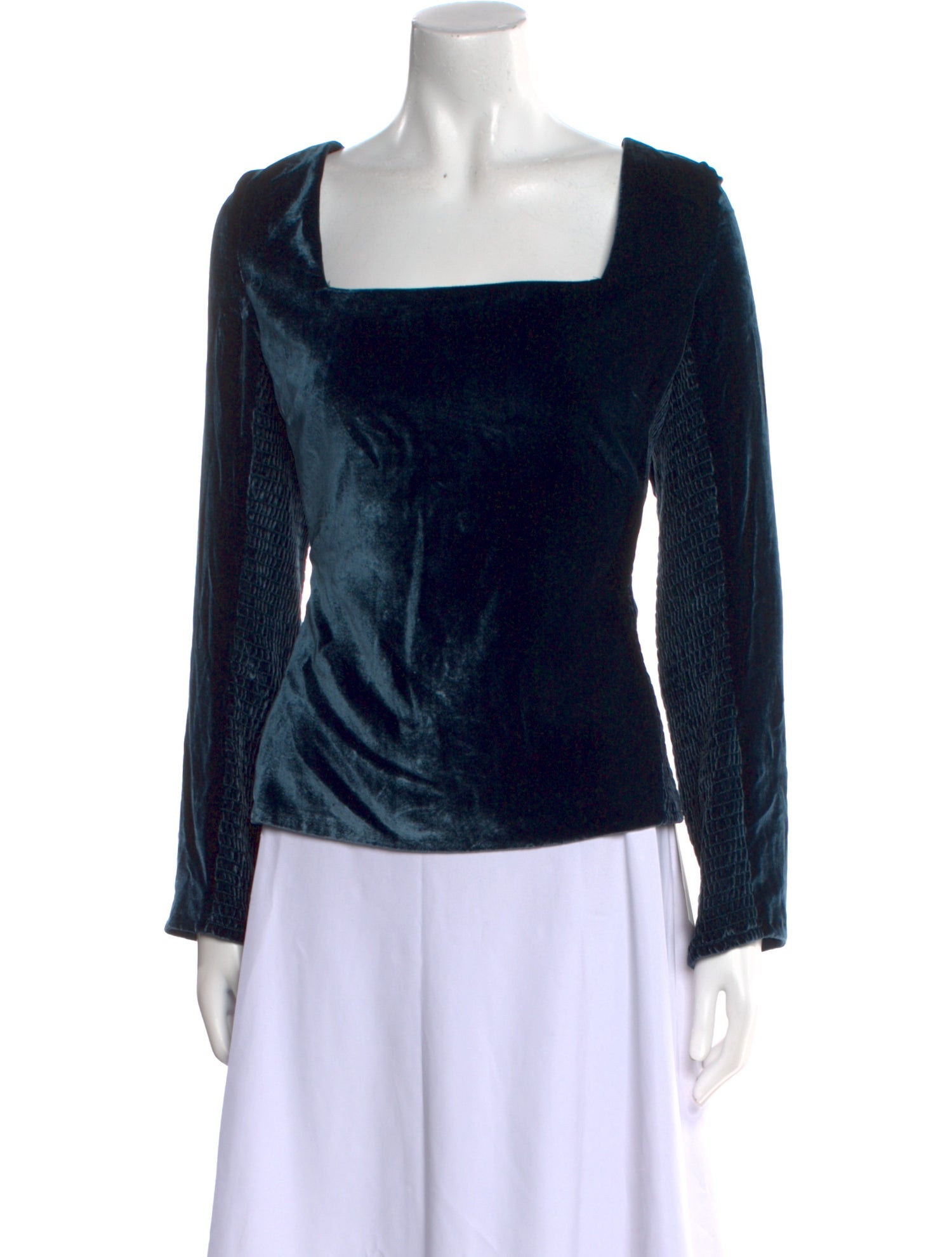 Rebecca Taylor Square Neckline Long Sleeve Top w/ Tags