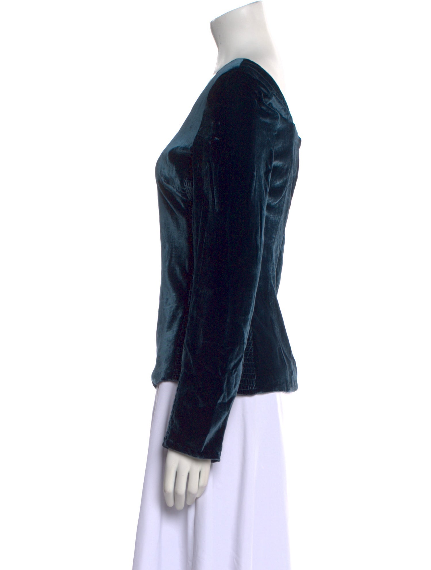 Rebecca Taylor Square Neckline Long Sleeve Top w/ Tags