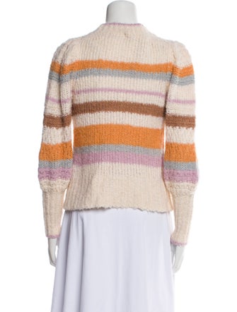 Rebecca Taylor Striped Mock Neck Sweater